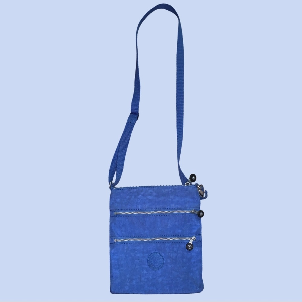 Kipling Keiko Crossbody Bag Deep Sky Blue (AC7905) 8 X 9 X 1/2" 12-24" Drop - Picture 1 of 5